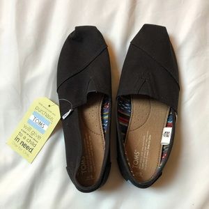 TOMS Black Alpargata Slip-On *NWT*